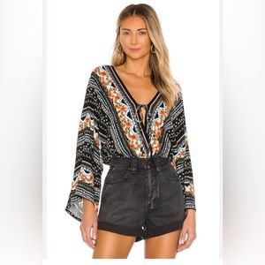 For You Bodysuit in Black Combo